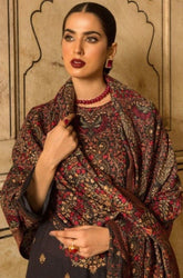 Bareeze- Winter 3PC Dhanak Embroidered Suit - SS0469